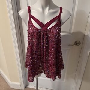 Ludi New Sequins Top Size Medium